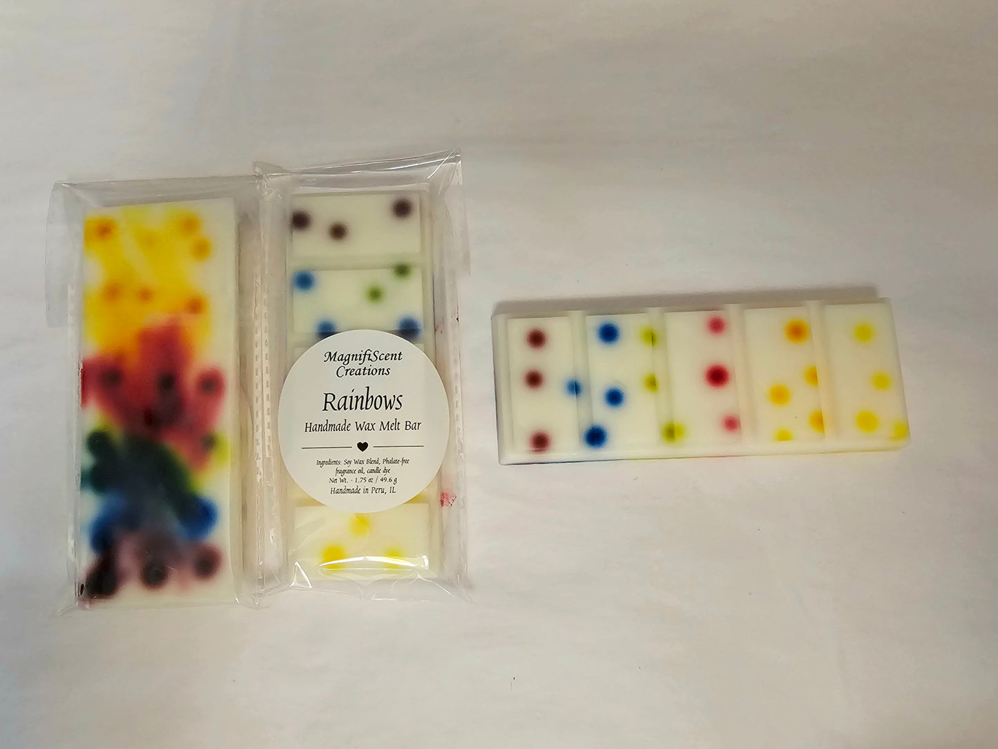 Rainbow Wax Melt Snap Bar